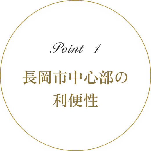 Point1 長岡市中心部の利便性
